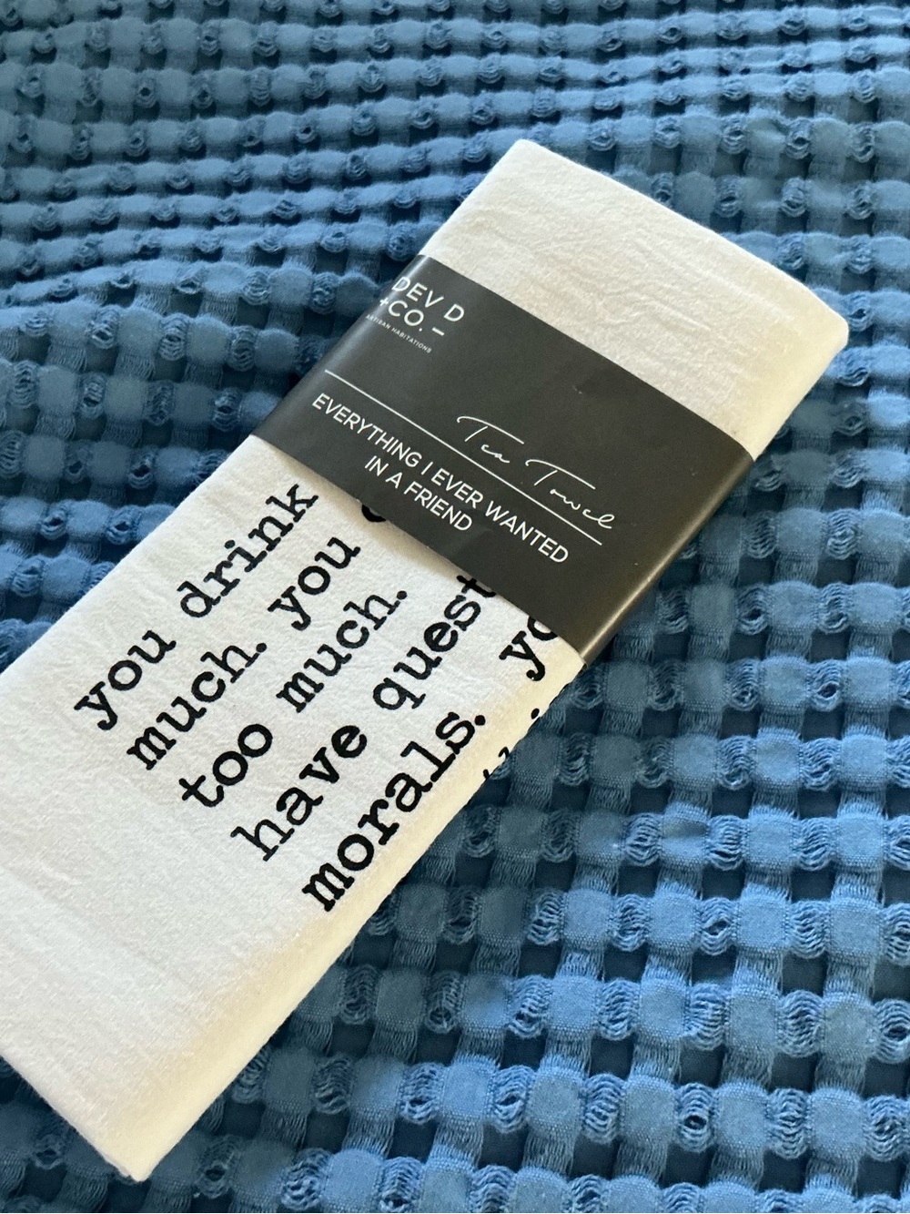 Kitchen Towel with saying